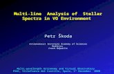 Multi-line  Analysis of  Stellar Spectra in VO Environment