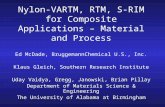 Nylon-VARTM, RTM, S-RIM for Composite Applications – Material and Process