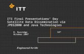 ITI Final Presentations’ Day Satellite Data Dissemination via JPEG2000 and Java Technologies