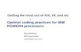 Optimal coding practices for IBM POWER4 processors