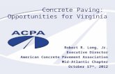 Concrete Paving:  Opportunities for Virginia