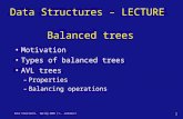 Data Structures – LECTURE  Balanced trees