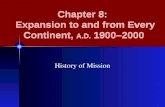 Chapter 8:   Expansion to and from Every Continent,  A.D.  1900–2000