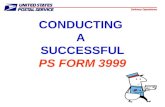 CONDUCTING  A  SUCCESSFUL PS FORM 3999