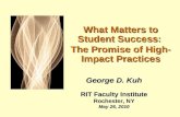 What Matters to Student Success:  The Promise of High-Impact Practices