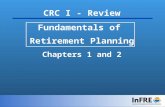 CRC I - Review Fundamentals of  Retirement Planning Chapters 1 and 2