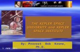 THE  KEPLER  SPACE  UNIVERSITY  and  KEPLER  SPACE  INSTITUTE