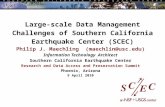 Large-scale Data Management Challenges of Southern California Earthquake Center (SCEC)