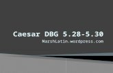Caesar  DBG  5.28-5.30
