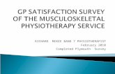 GP SATISFACTION SURVEY OF THE MUSCULOSKELETAL PHYSIOTHERAPY SERVICE