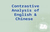Contrastive Analysis of English & Chinese
