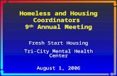 Homeless and Housing Coordinators  9 th  Annual Meeting