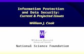 Information Protection  and Data Security:  Current & Projected Issues William J. Cook