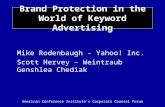 Brand Protection in the World of Keyword Advertising