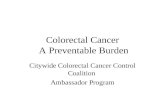 Colorectal Cancer  A Preventable Burden