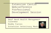 Extension Centra Webconference Professional Development Session