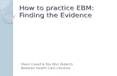 How to practice EBM: Finding the Evidence
