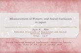 Measurement of Poverty and Social Exclusion in Japan