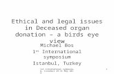 Ethical and legal issues in Deceased organ donation – a birds eye view