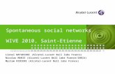 Spontaneous social networks WIVE 2010, Saint-Etienne