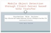 Mobile Object Detection through Client-Server based Vote Transfer