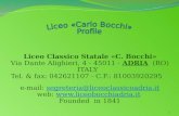 Liceo Classico Statale «C. Bocchi» Via Dante Alighieri, 4 - 45011 -  ADRIA   (RO) ITALY