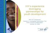 IYF’s experience leveraging partnerships for youth development