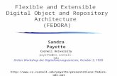 Flexible and Extensible  Digital Object and Repository Architecture  (FEDORA)