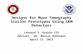 Designs for Muon Tomography Station Prototypes Using GEM Detectors