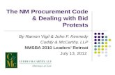 The NM Procurement Code & Dealing with Bid Protests