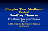 Chapter Two  Medieval Period Geoffrey Chaucer