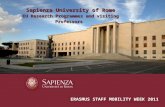 Sapienza University of Rome a short presentation