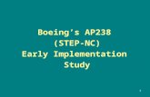 Boeing’s AP238  (STEP-NC) Early Implementation  Study