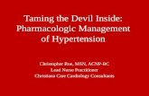 Taming the Devil Inside: Pharmacologic Management of Hypertension