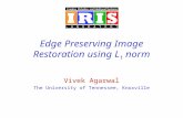 Edge Preserving Image Restoration using L 1  norm