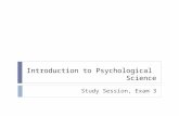 Introduction to Psychological  Science