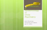 Classification & Epidemiology in    Child Psychiatry