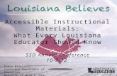 Accessible Instructional Materials: What Every Louisiana Educator Should Know