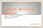 Report Writing Course