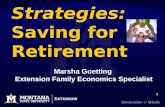 Strategies:   Saving for Retirement