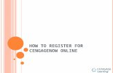 How to Register for CengageNOW Online