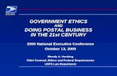 GOVERNMENT ETHICS AND DOING POSTAL BUSINESS IN THE 21st CENTURY