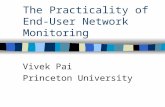 The Practicality of End-User Network Monitoring