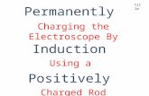 Permanently Charging the Electroscope By  Induction Using a  Positively  Charged Rod