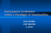 Participatory Evaluation within a Paradigm of Sustainability
