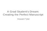 A Grad Student’s Dream: Creating the Perfect Manuscript