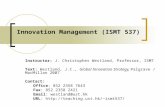 Innovation Management (ISMT 537)