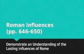 Roman Influences  (pp. 646-650)
