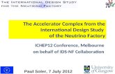 The Accelerator Complex from the International Design Study  of the Neutrino Factory