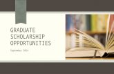 Graduate scholarship opportunities
